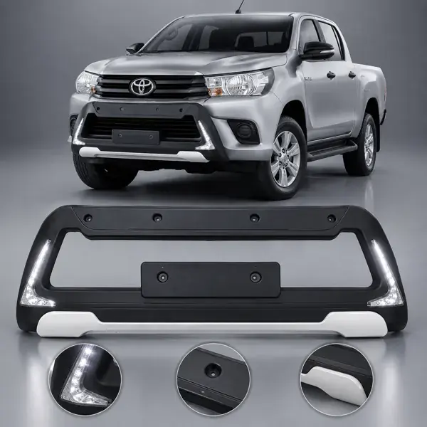 Overbumper Toyota Hilux 2016 a 2018 com LED