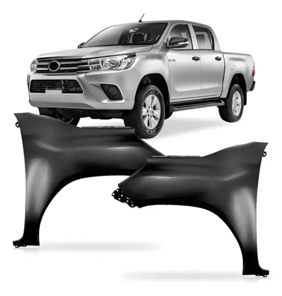 Paralama Dianteiro Toyota Hilux 2016+ Preto
