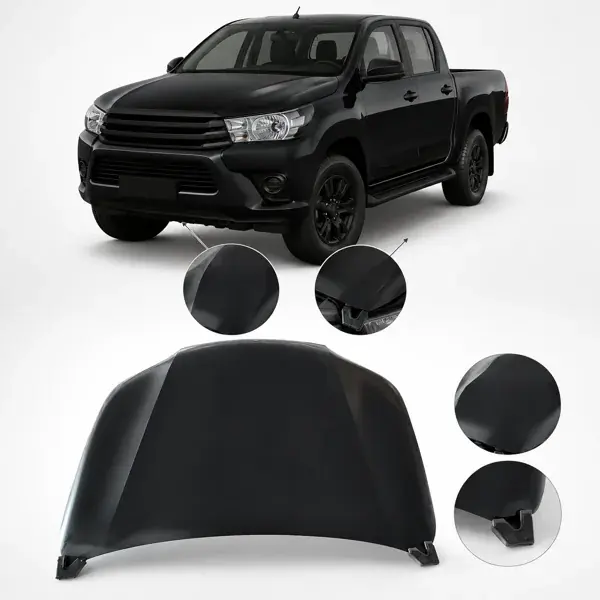 Capô Toyota Hilux 2016+ Preto