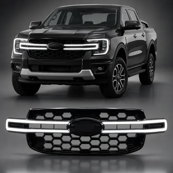 Grade Ford Ranger 2023+ Modelo Original com DRL Emotion