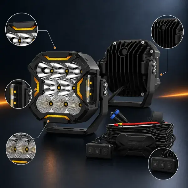 Farol Auxiliar 5" Off-Road Projetor 12-30V DRL