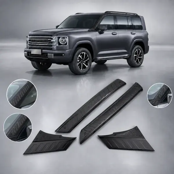 Aplique da Coluna Dianteira GWM Haval H9 2025+ Preto