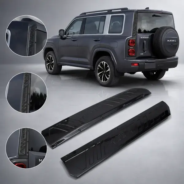 Aplique da Coluna Traseira GWM Haval H9 2025+ Preto