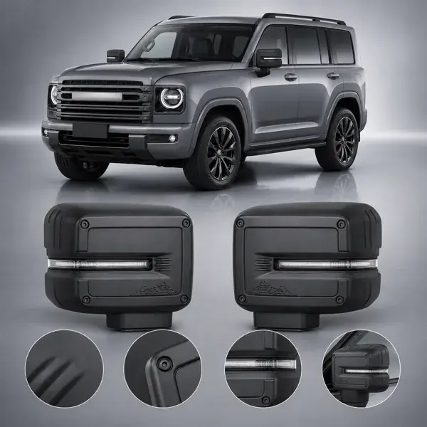 Aplique de Retrovisor GWM Haval H9 2025+ Preto Fosco