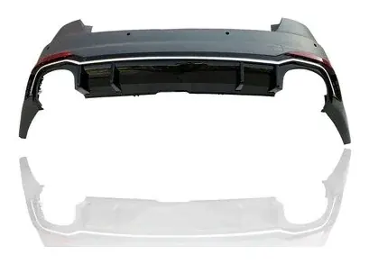 Parachoque Traseiro Audi A4 B9 2017 a 2019 Modelo RS4