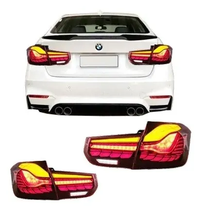 Lanterna BMW Série 3 F30/F80 2012 a 2018 Modelo Dragon Vermelha