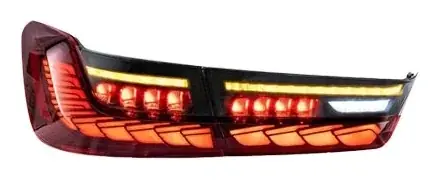 Lanterna BMW Série 3 G20/G80 2019+ Modelo Dragon Vermelha