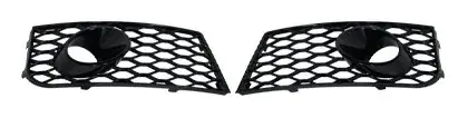 Moldura do Farol de Neblina Audi A3 8V 2013 a 2016 Colmeia com Furo