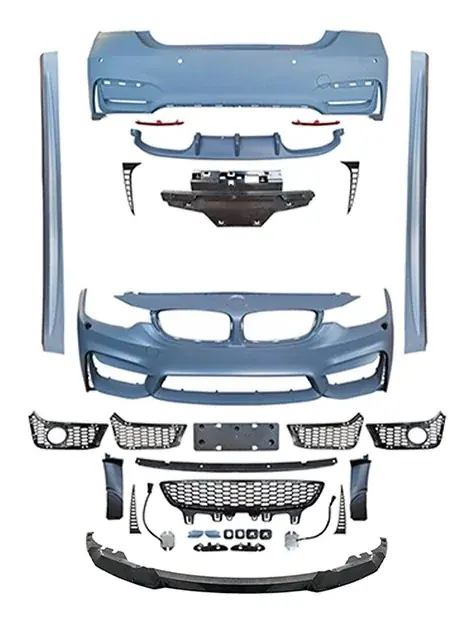 Body Kit BMW Série 4 F36 4 Portas 2014 a 2020 para M4 F82 com Spoiler Dianteiro