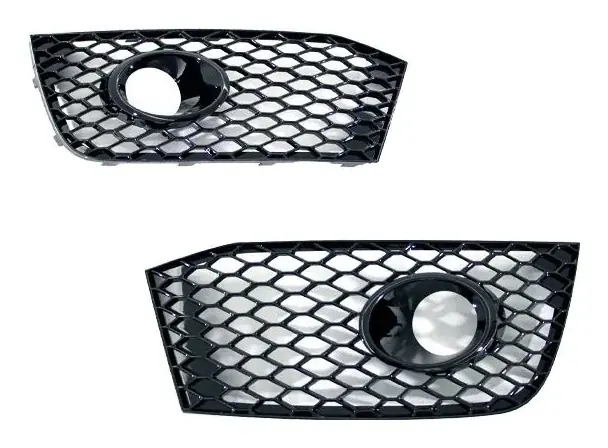 Moldura do Farol de Neblina Audi A3 8P 2009 a 2012 Colmeia com Furo