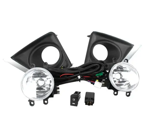 Kit Farol de Milha Toyota Corolla 2015 a 2017 Moldura Cromada com Interruptor Similar ao Original