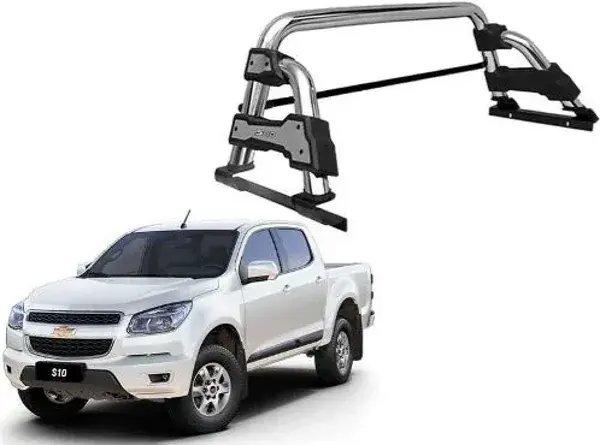 Santo Antônio Chevrolet S10 2012+ Cabine Dupla Modelo STR Cromado com Grade