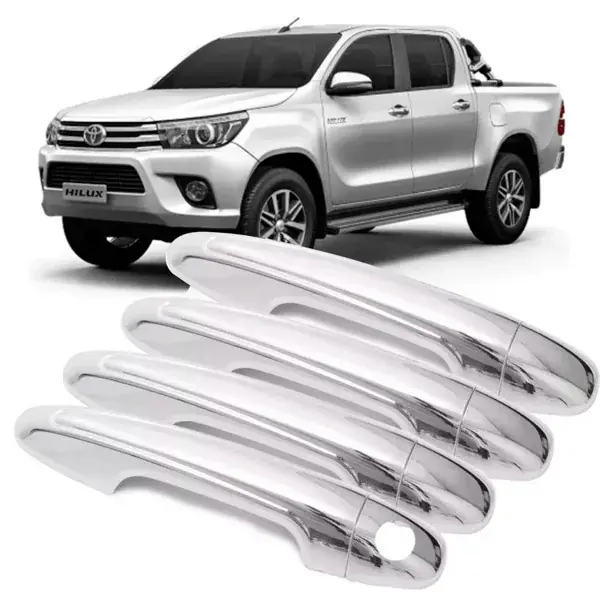 Aplique de Maçaneta Toyota Hilux/SW4/RAV4 2016+ 4 Portas Cromado
