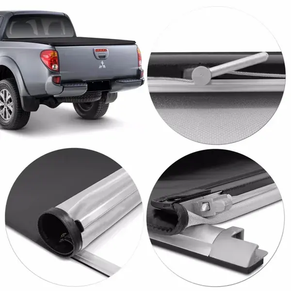 Capota Marítima Mitsubishi Triton 2012+ XB sem Gancho (Fixação Force)