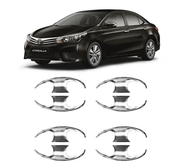 Concha de Maçaneta Toyota Corolla 2015 a 2019 Oval Cromada