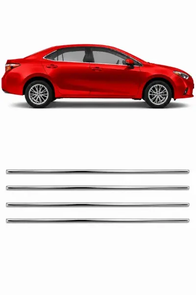 Pestana Lateral Toyota Corolla 2015 a 2019 Inox