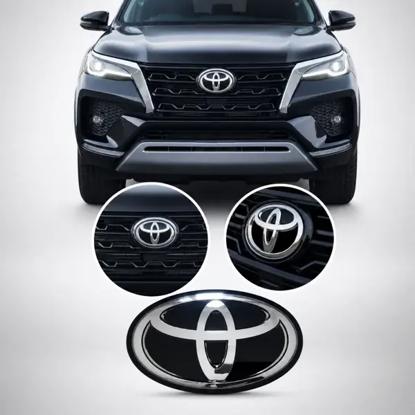 Emblema Resinado da Grade Toyota Hilux 2021 a 2023