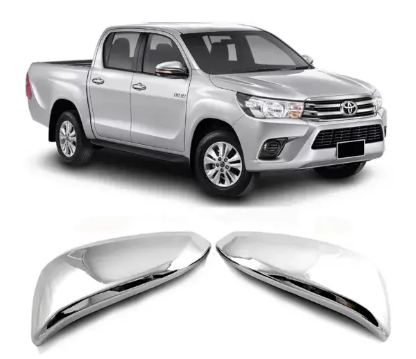 Aplique de Retrovisor Toyota Hilux 2016+ Cromado