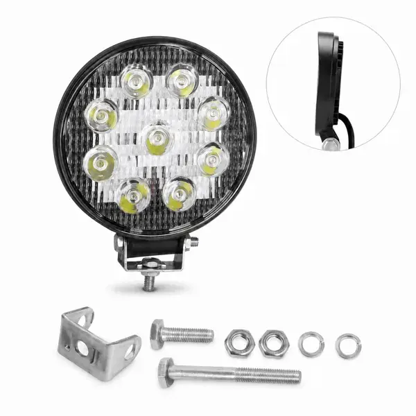 Farol Auxiliar Redondo 14 LEDs 42 W 11 cm de Diâmetro